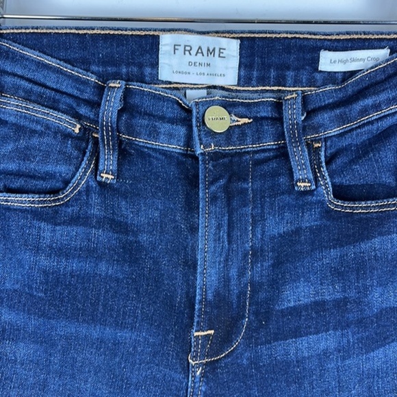 FRAME Denim Le High Skinny Crop Jeans Size 27 - Picture 4 of 12